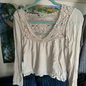 Billabong white crop top